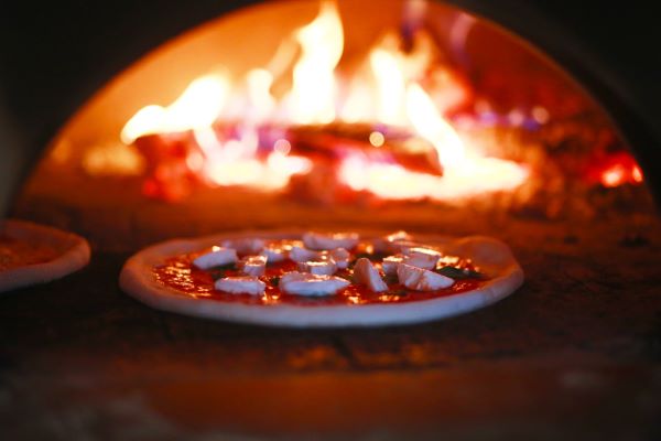 Inside the pizza shop